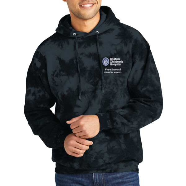 BCH Tie-Dye Hoodie Sweatshirt - Black Thumbnail