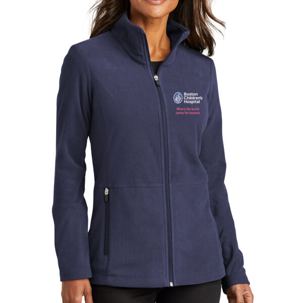 BCH Women's Full-Zip Microfleece Jacket - Navy Blue Thumbnail