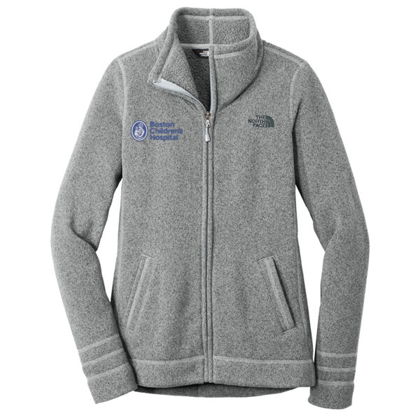 BCH Women's North Face Fleece Jacket - Gray Heather Thumbnail